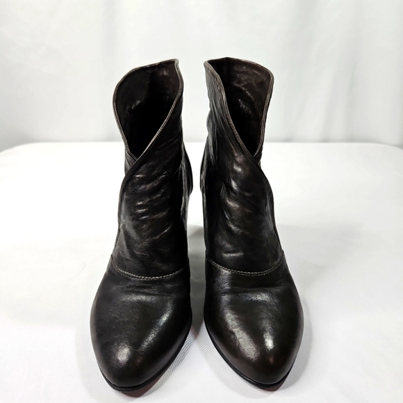 Nero Giardini Black Leather Womens Ankle Boots Size 38 EU Size 8 US - Picture 3 of 7